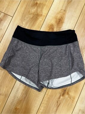 Lululemon Speed Up Shorts  Women’s 4Tall Heathered Grey